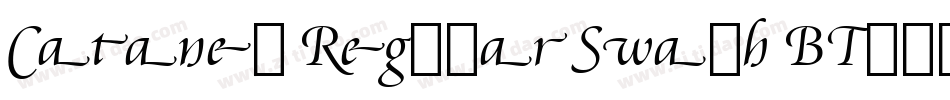 Cataneo Regular Swash BT字体转换